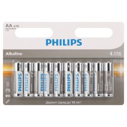 Батарейки Philips LR6A10B/51 АА алкалиновые 1,5v 10 шт. LR6-10BL Entry
