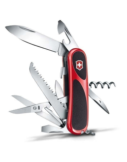 Нож перочинный VICTORINOX Evolution S17, 85 мм, 15 функций, с фиксатором лезвия, красный с чёрным (2.3913.sc)