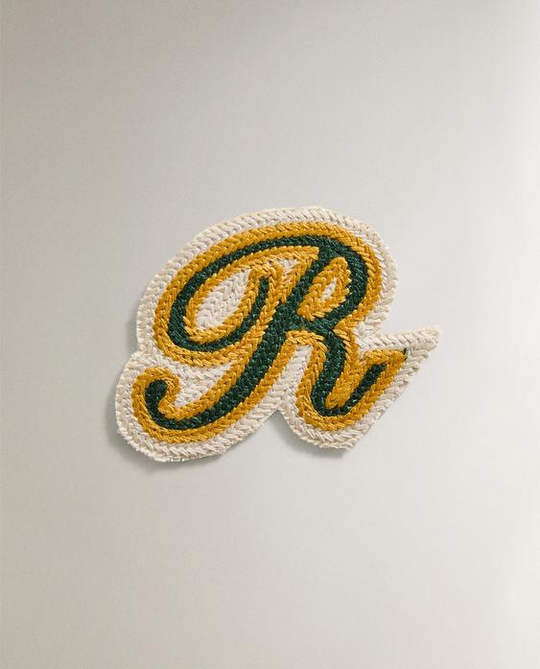 ZARA HOME ТЕРМОКЛЕЮЩАЯСЯ ХЛОПКОВАЯ НАШИВКА "R", РАЗНОЦВЕТНЫЙ