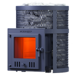 Чугунная печь для бани Искандер 18 (М) в сетке