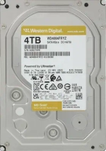 Жесткий диск повышенной надежности HDD 4Tb WD Gold SATA3 3,5" 7200rpm 256Mb WD4004FRYZ