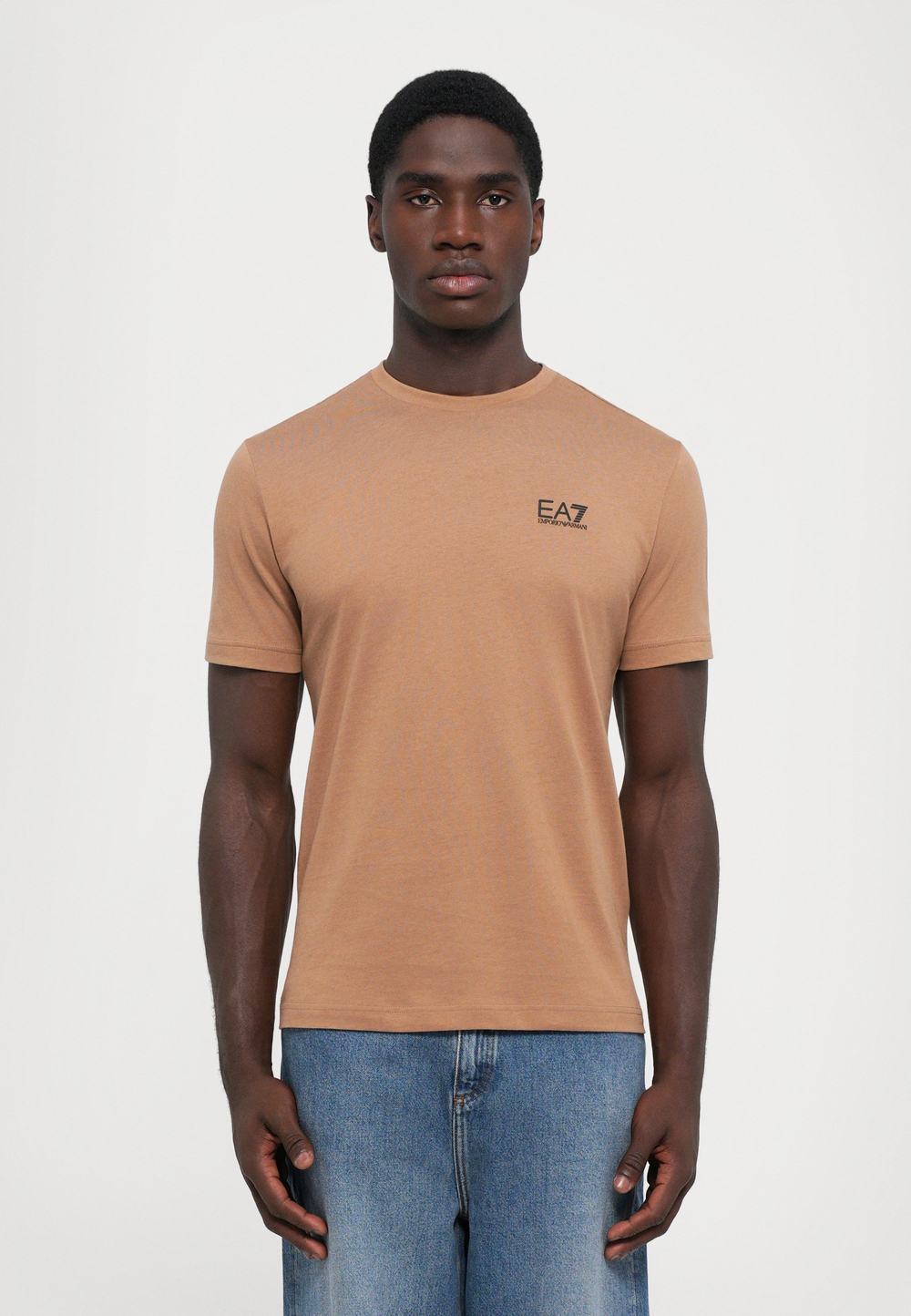 EA7 Emporio Armani UNISEX - Базовая футболка - тигровый глаз/песок