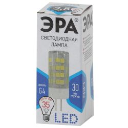 Лампа светодиодная ЭРА STD LED JC-3,5W-220V-CER-840-G4 3,5Вт керамика капсула нейтральный белый свет G4