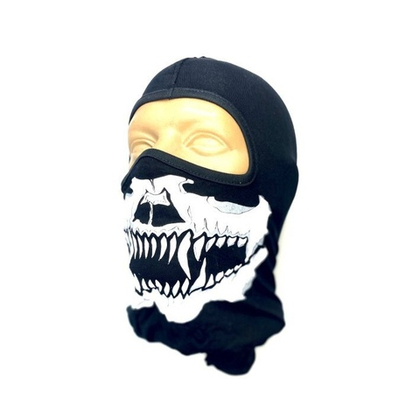 Балаклава-Подшлемник Белая челюсть Острые зубы