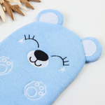 3612502 Мочалка детская для купания «Мишка», варежка, из махры