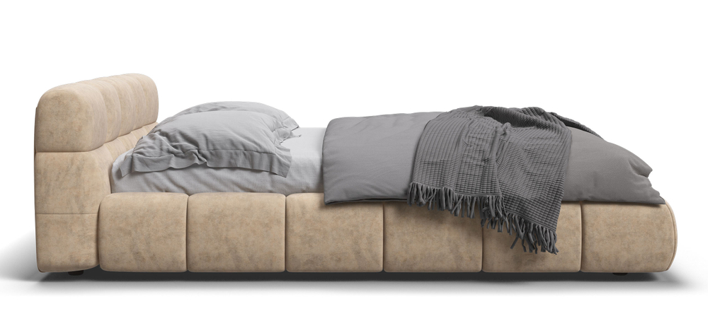 Босс Дрим Кровать+ПМ 180 Велюр Роял шампань