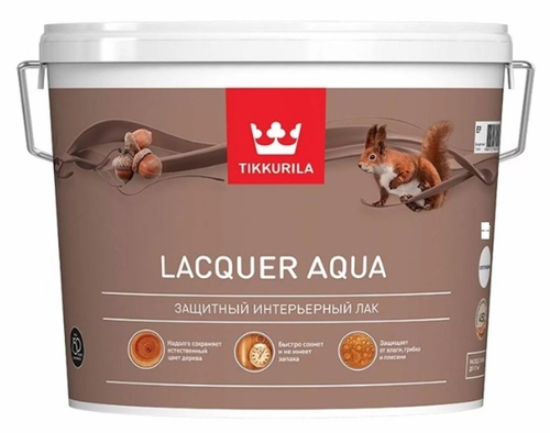Euro lacquer aqua, полуглянцевый, Tikkurila, 2.7л