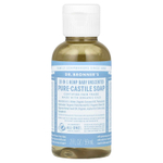 Dr. Bronner's, Чистое кастильское мыло из конопли 18-в-1, детское без запаха, 59 мл (2 жидк. унц.)