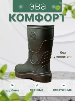 Сапоги резиновые мужские без утеплителя Эва С-100