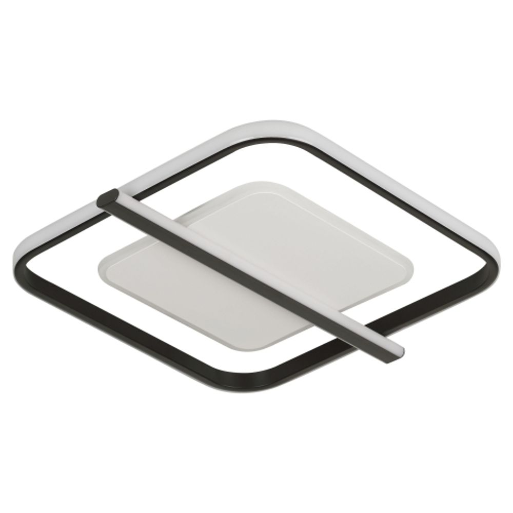 Светильник потолочный светодиодный ЭРА Модерн Franco CLL-1-107W 3K-6K RC BK с ДУ черный