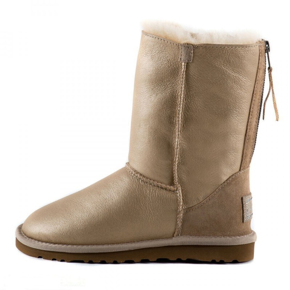 Угги Short Zip Soft Gold