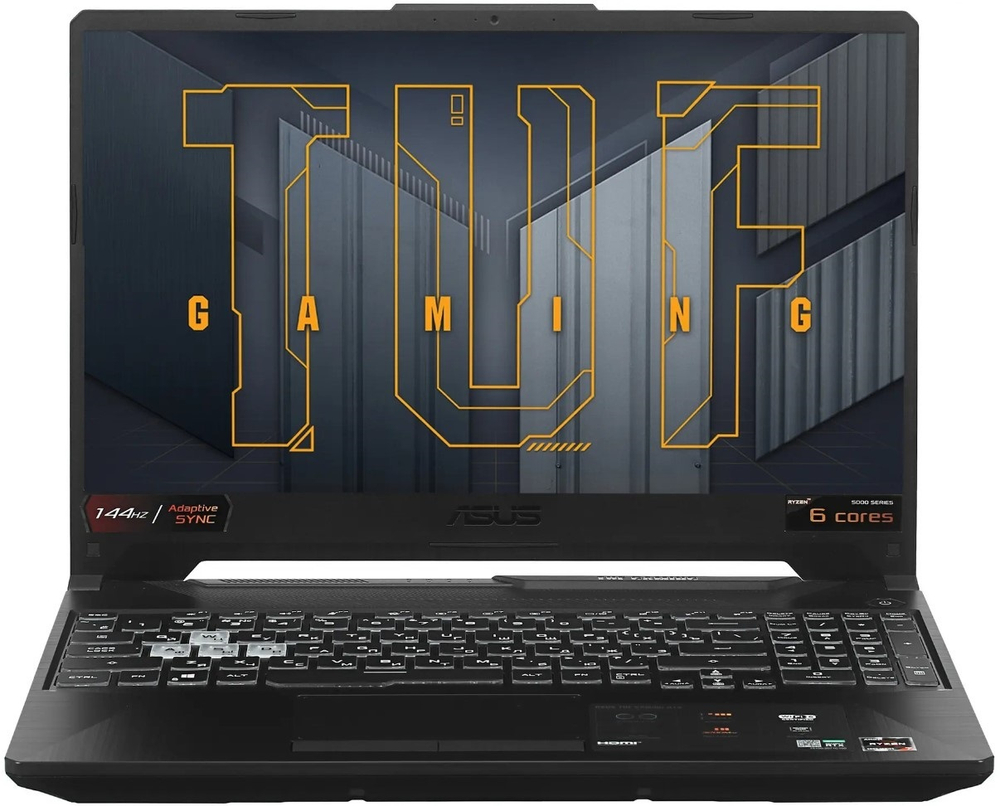 Ноутбук  ASUS TUF Gaming A15 FA506NF 15.6 ", Ryzen 5, 16 Гб RAM, 512 Гб SSD, GeForce RTX 2050, Черный