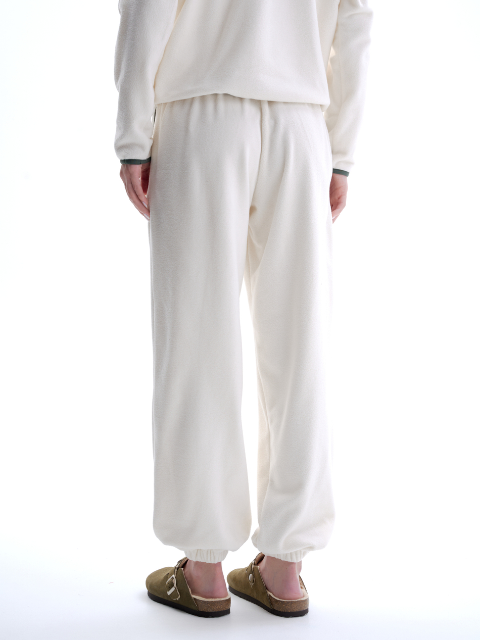 Брюки из флиса молочные