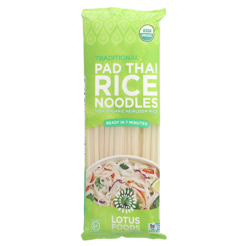 Lotus Foods, Традиционная рисовая лапша Pad Thai, 227 г (8 унций)
