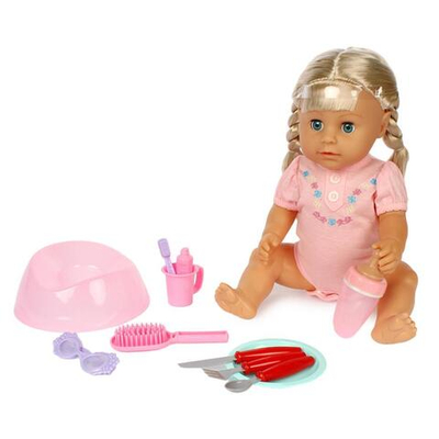 Пупс функциональный с аксесс., короб. R322001-3