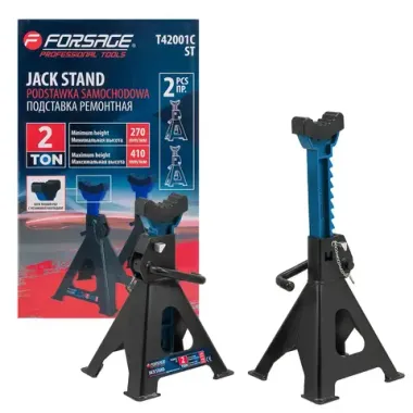 Подставка ремонтная 2т (h min 270мм, h max 410мм) (к-т 2шт.) Forsage F-T42001C ST