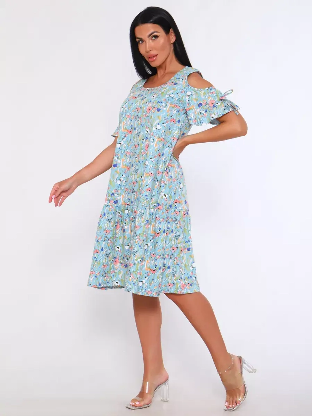 Платье свободное большие размеры