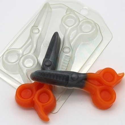 Форма пластиковая "Ножницы парикмахерские" 1588