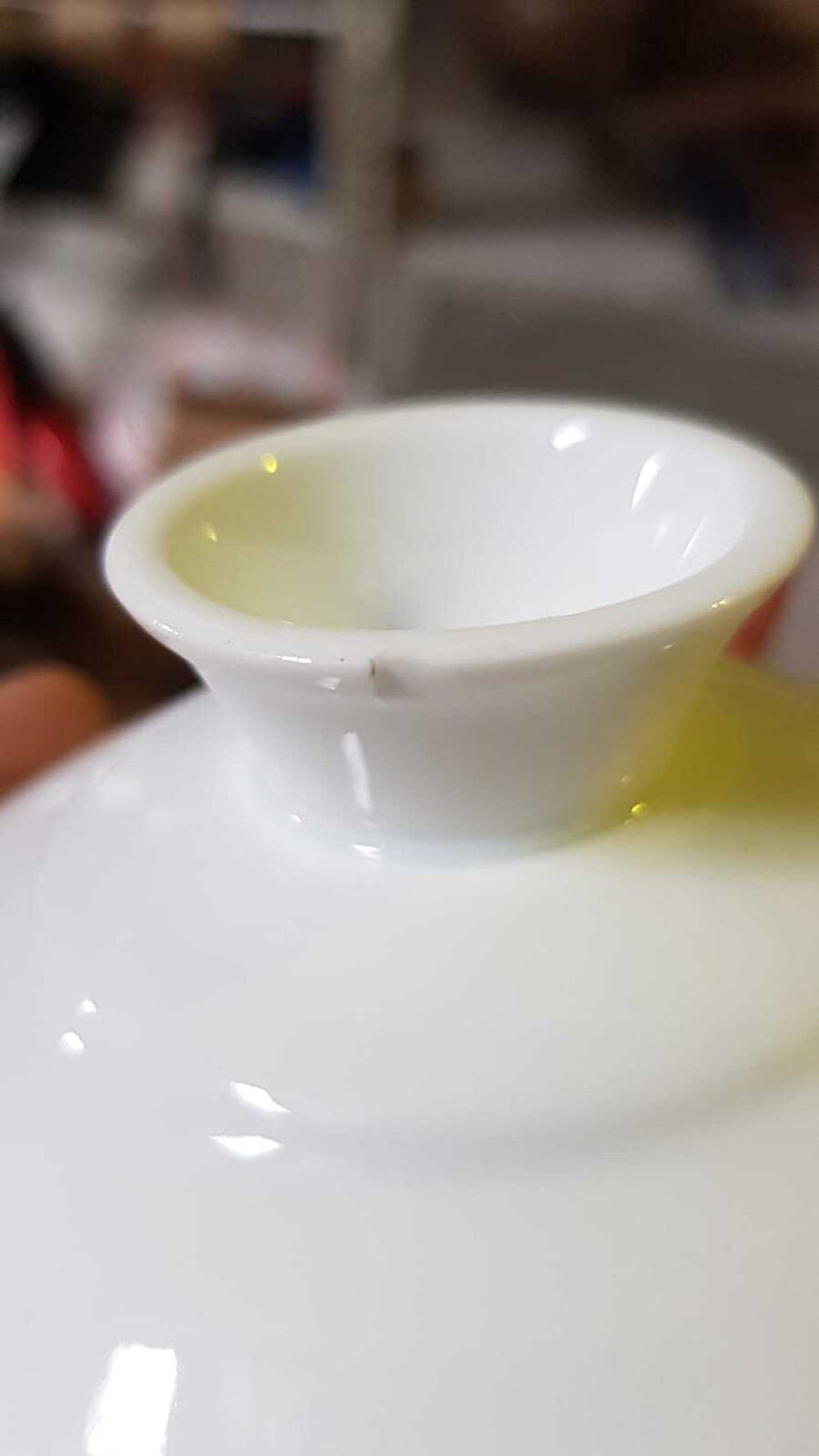 268010.1Y1 УЦЕНКА Гайвань большая ГОРНЫЙ САД "Рыбка, приносящая богатство", 260 мл. фарфор белый