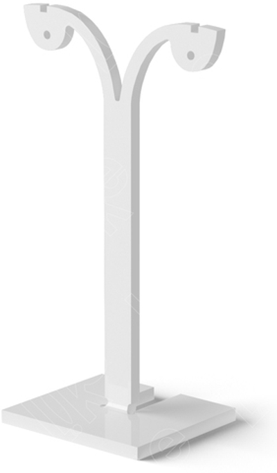 Подставка для серег/ушки/2 прорези/2 отверстия/прямоугольное основание