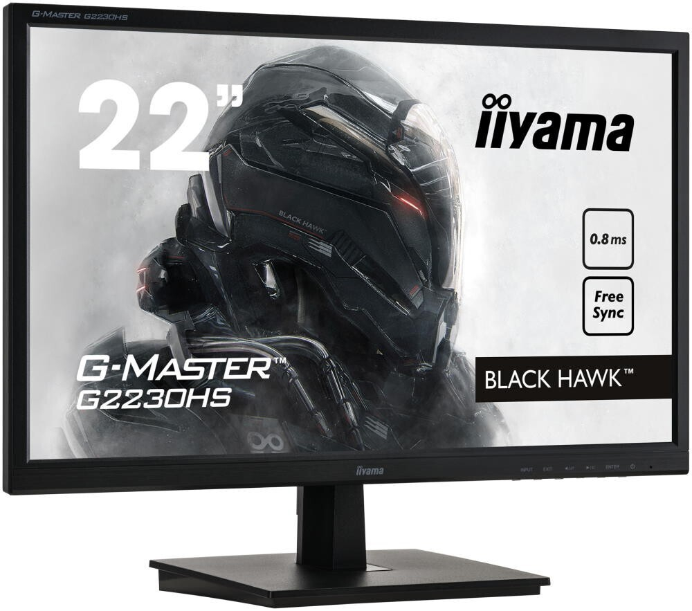 Монитор 21.5" Iiyama G-Master G2230HS-B1 (G2230HS-B1)