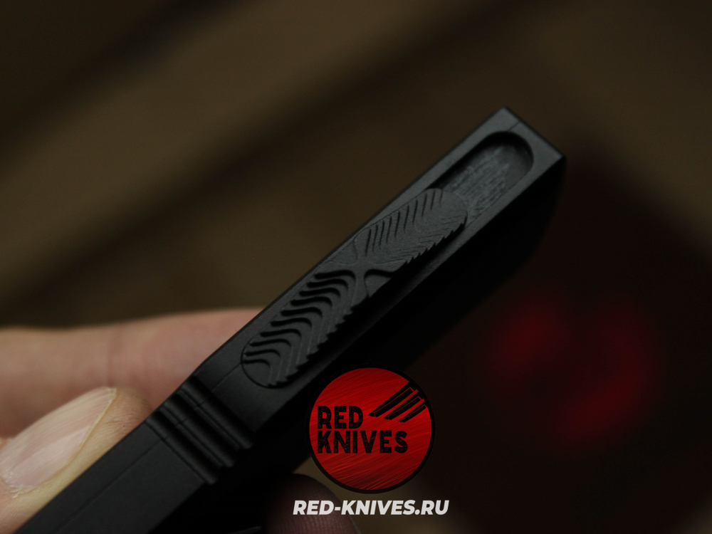 Нож Microtech Ultratech T/E A+++ - черная рукоять, черный клинок танто RK/Н89