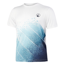 Мужское теннисное поло Quiet Please Ocean Receiver T-Shirt Men - White, Blue