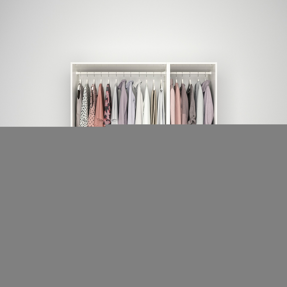 Распашной шкаф FARDAL PAX IKEA трехсекционный (с 1 ящиком) (белый)  150*50*240