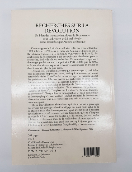 "Recherches sur la Revolution. Philippe Minard