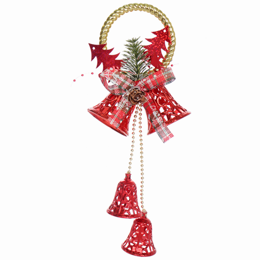 Украшение новогоднее «Волшебный звон» 12*30 см, Красный