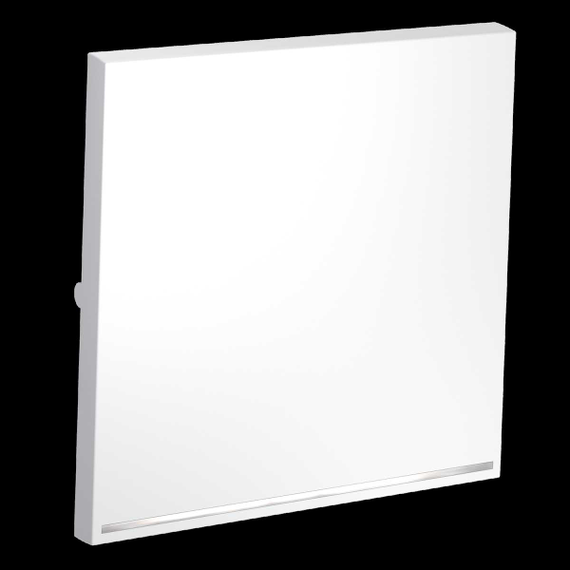 Клавиша для выключателя/переключателя одноклавишного с подсветкой S70 (белый матовый) Voltum VLS000202