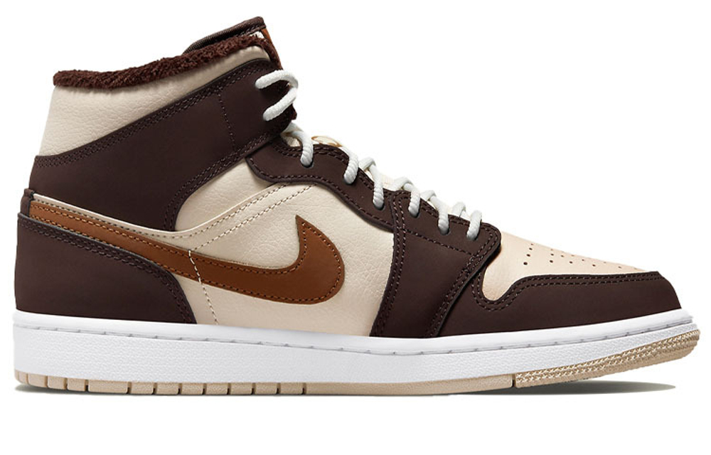 Jordan Air Jordan 1 Mid Se Cream Dark Chocolate