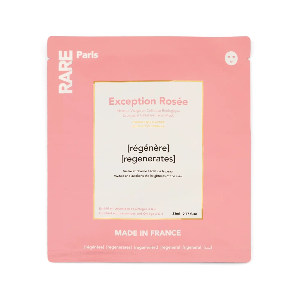 RARE Paris Восстанавливающая тканевая маска для лица Exception Rosée