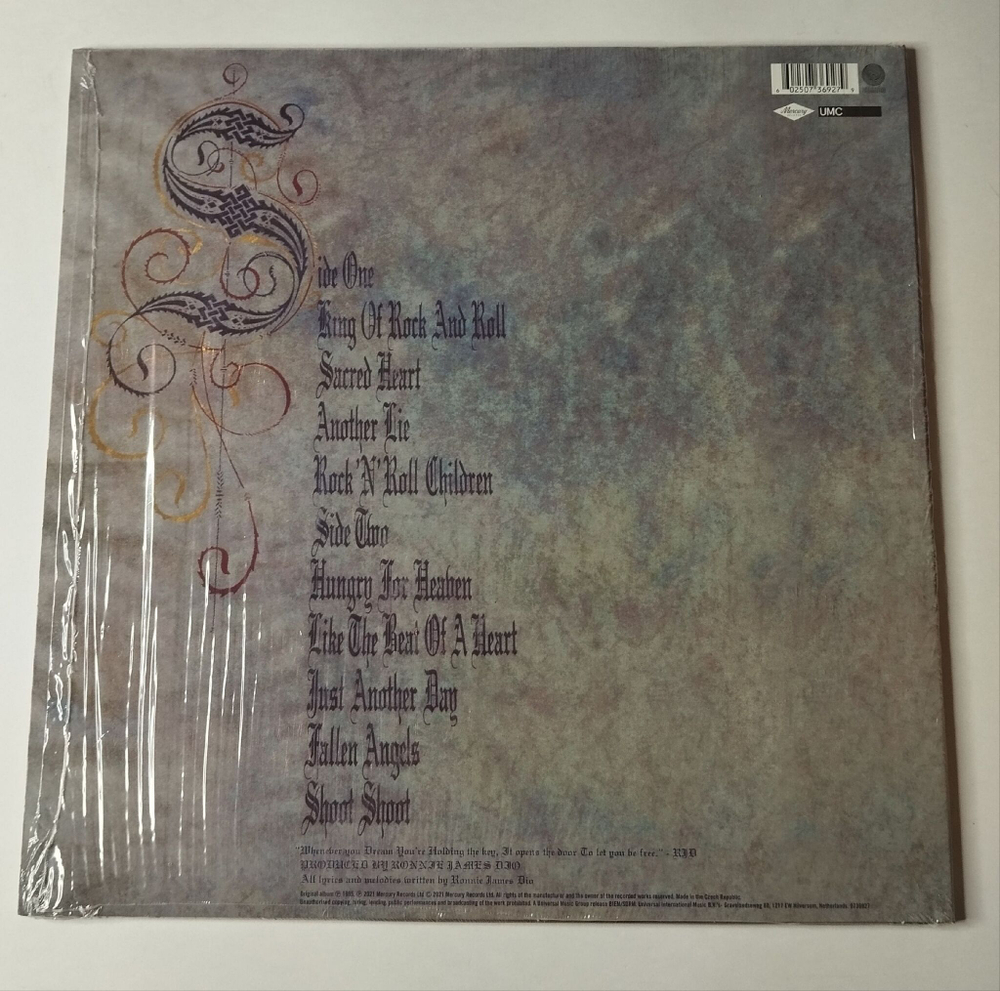 Винтажная виниловая пластинка LP Dio Sacred Heart (EU 2021)