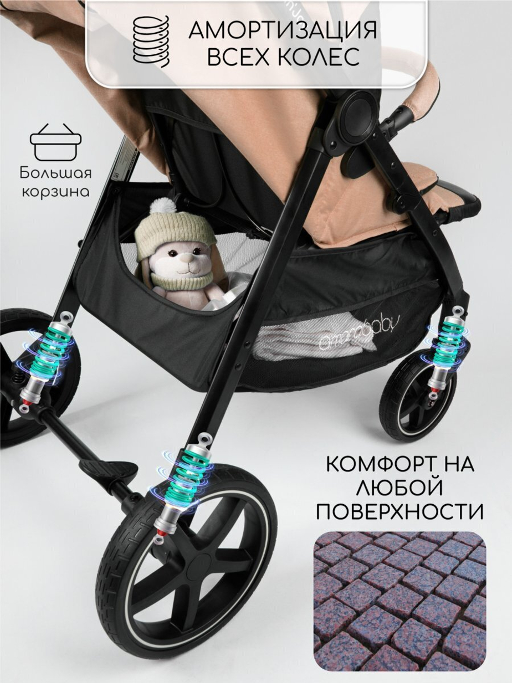 Прогулочная коляска Amarobaby, Strollin'Joy