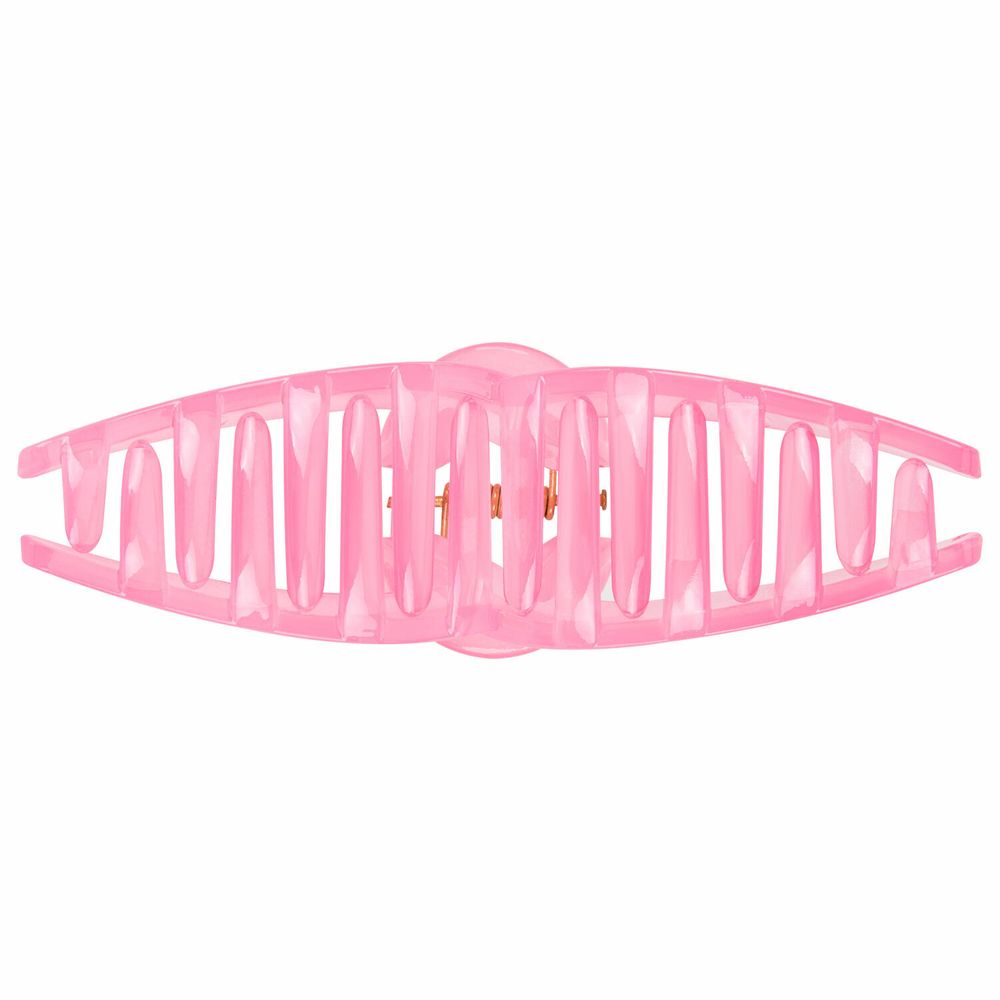 Краб для волос 11 см, глянцевый, розовый, MONTE VITA, 457007