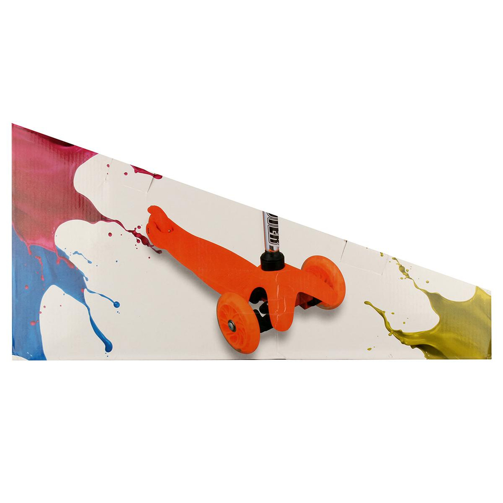 Самокат 3х кол. 57см,макс.высота ручки68см, колесаPU (заднее со светом),макс.вес30кг