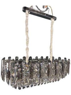 Люстра подвесная Lanbos, 10 ламп Е14, 400 Вт, до 35 кв м, хром