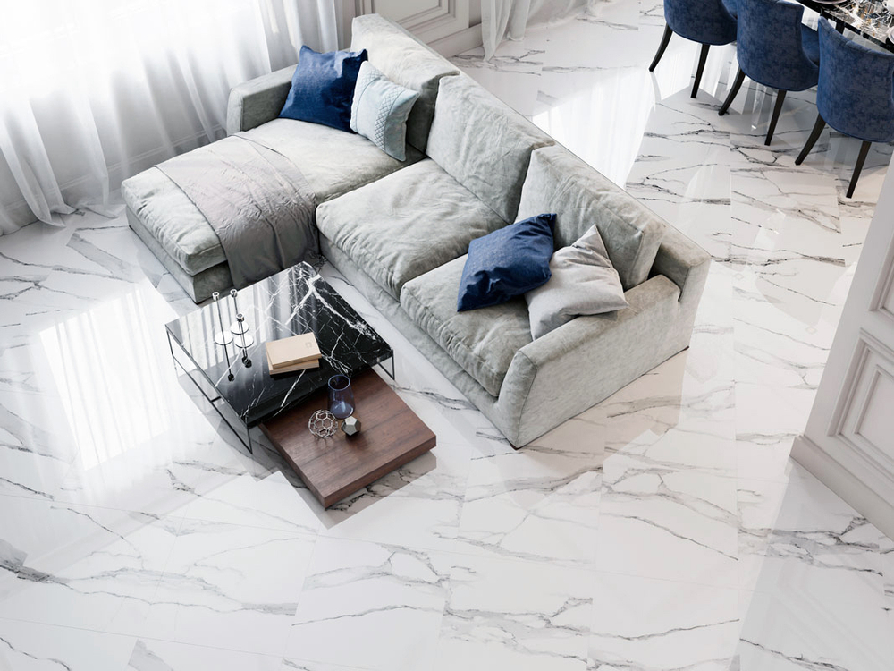 Керамогранит Incolor Thasos 60x60 см 1.44 м² полированный цвет белый