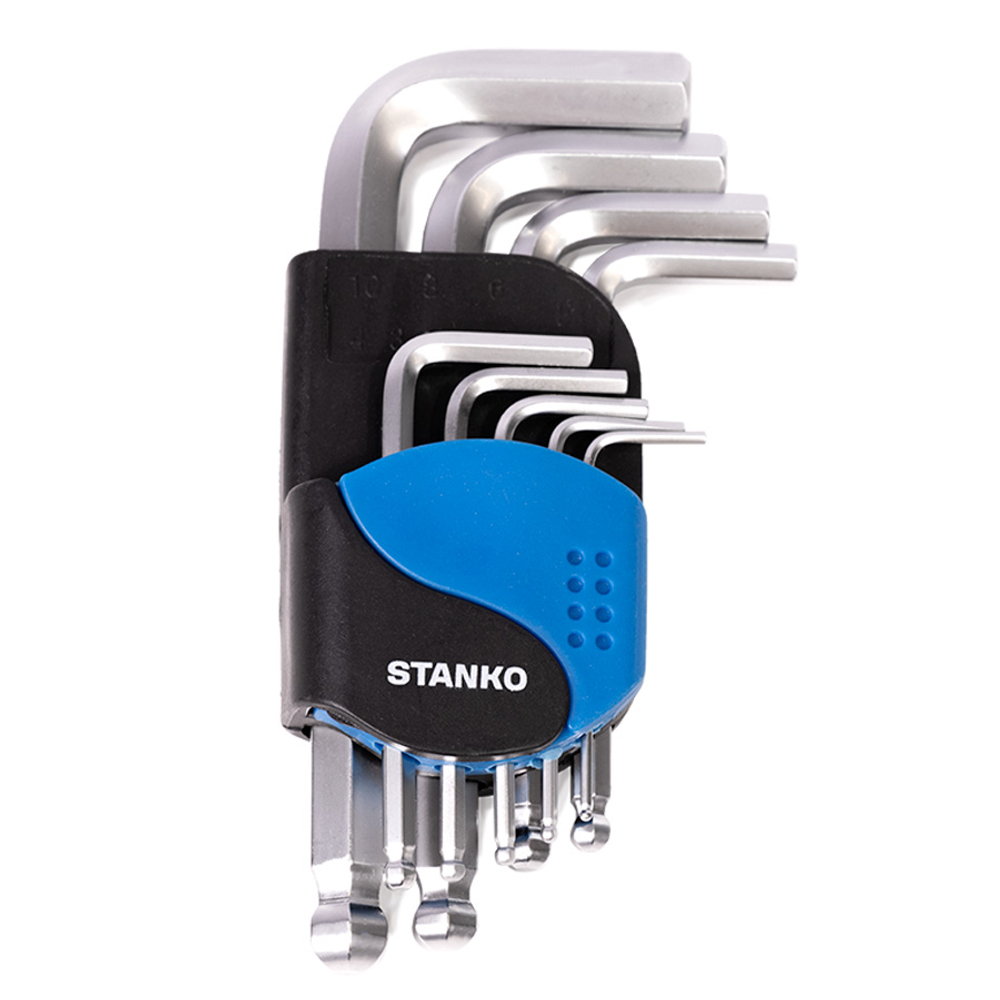 Набор угловых ключей шестигранных коротких 9шт. STANKO CS11119S