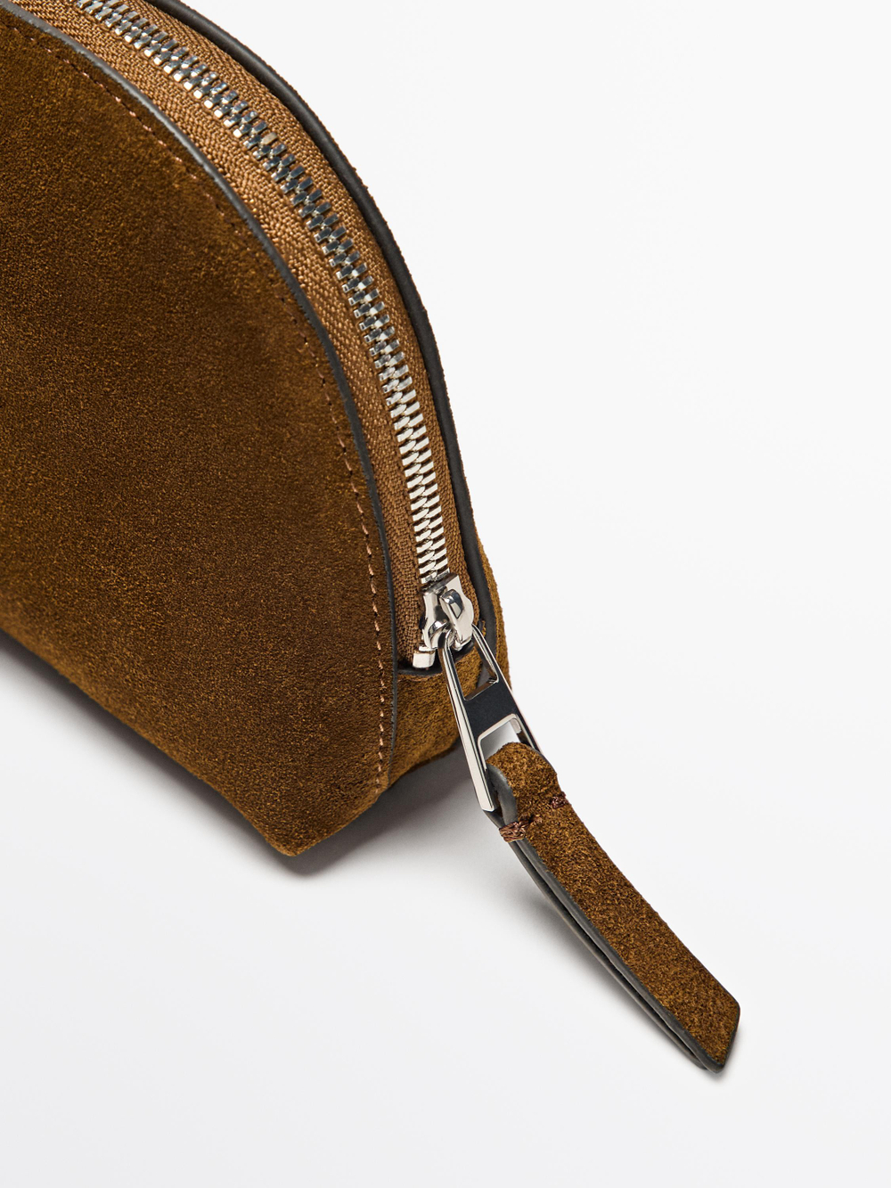 Massimo Dutti Замшевый несессер, золотой