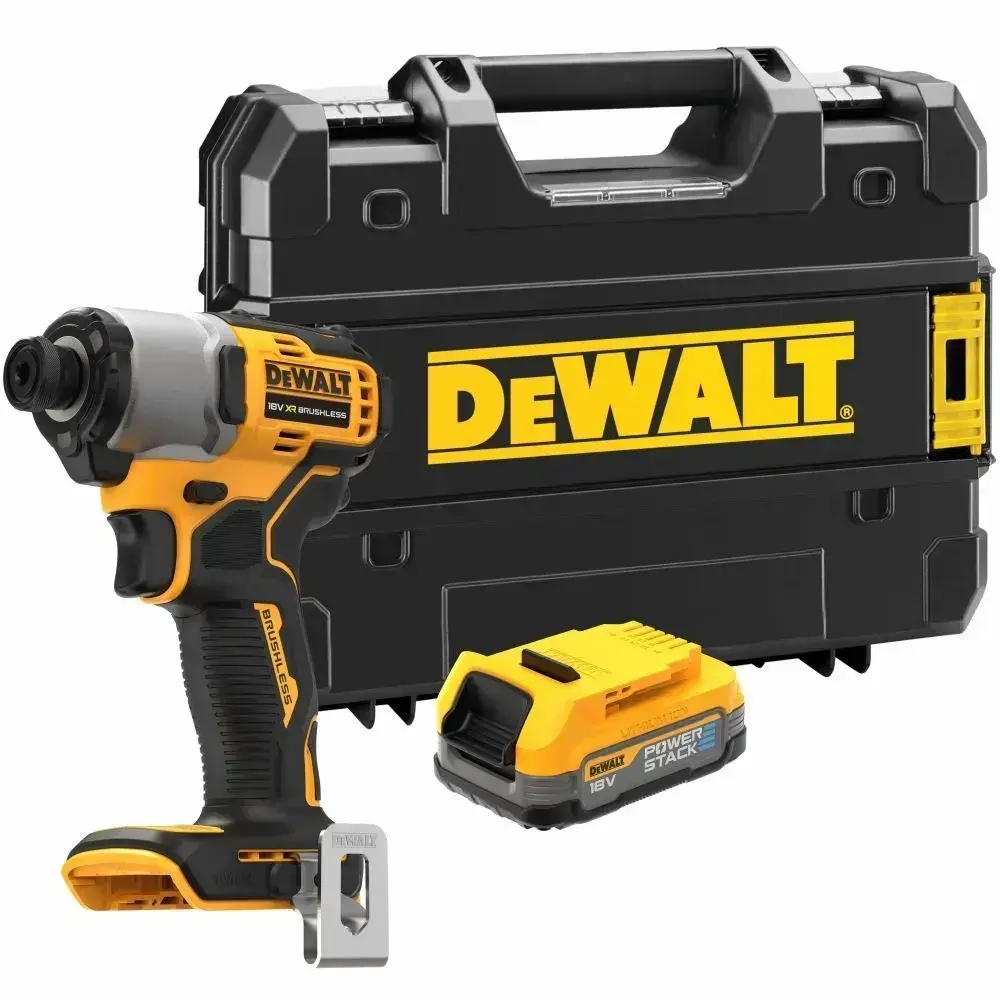 Аккумуляторный бесщеточный импульсный шуруповерт DeWalt DCF840E1T, 18 В, кейс, 1 АКБ 1,7Ач
