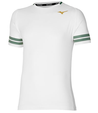Мужская теннисная футболка Mizuno Shadow Graphic Tee - white