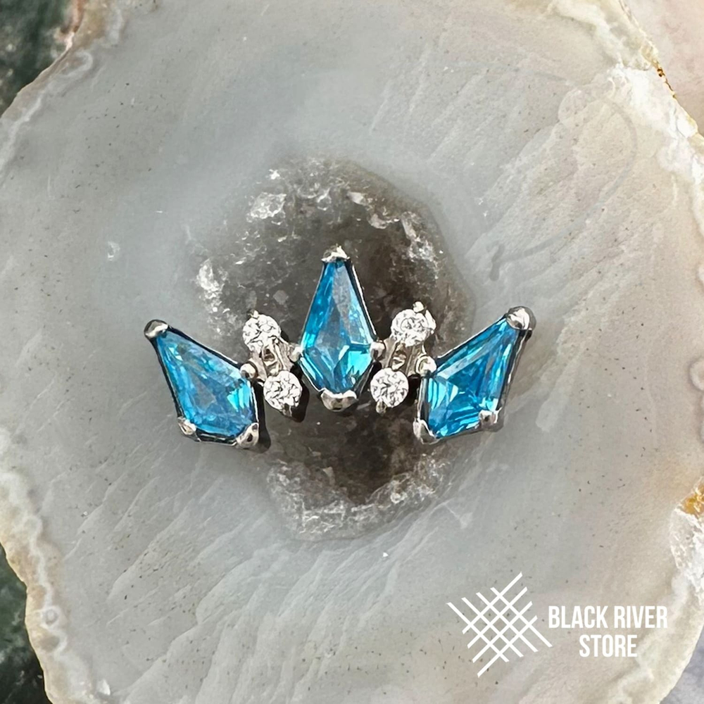 5K Rhombic Aqua & Crystal