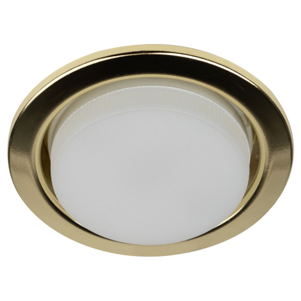 Светильник встраиваемый ЭРА KL35 GD /1 (к) под лампу GX53 золото термокольцо в комплекте