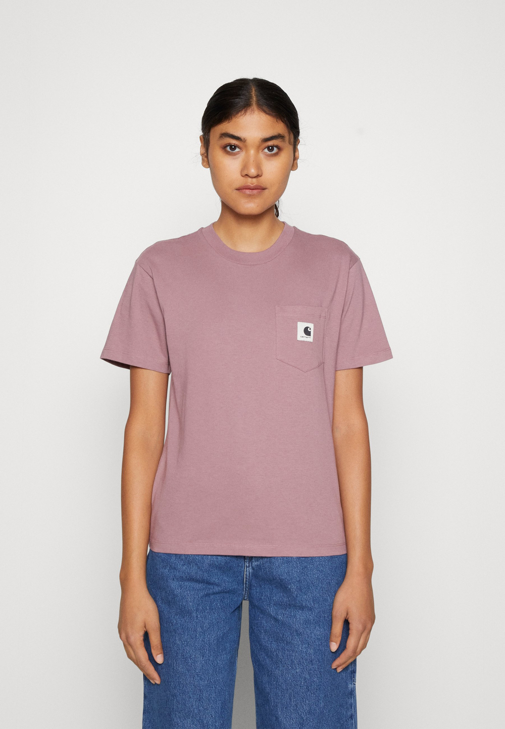 Carhartt WIP Базовая футболка - ягода/ягода