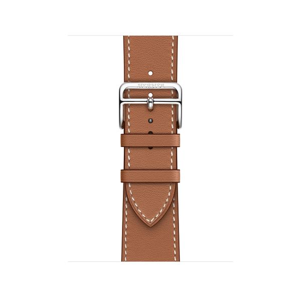 Умные часы Apple Watch Series 7 Hermès GPS + Cellular 41mm Silver Stainless Steel Case with Single Tour (Gold)