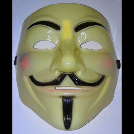 МАСКА "ГАЯ ФОКСА" V - ЗНАЧИТ ВЕНДЕТТА. 2 вида.