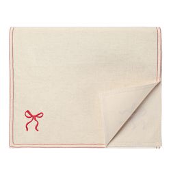 Дорожка на стол Fancy Bows бежевого цвета из коллекции Essential, 45x150 см