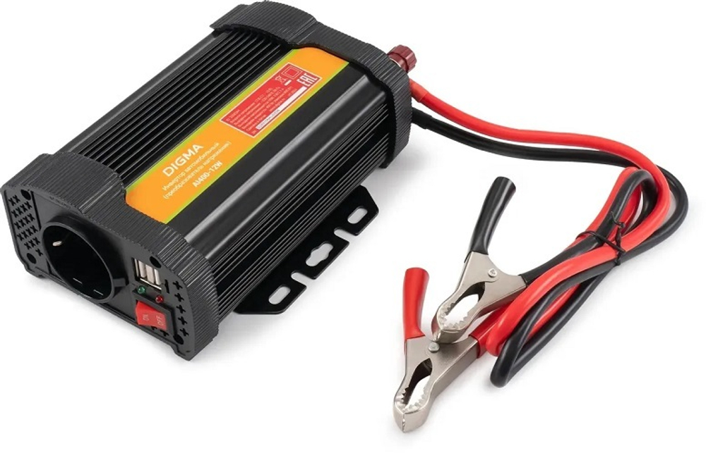 Инвертор автомобильный Digma AI400-12W